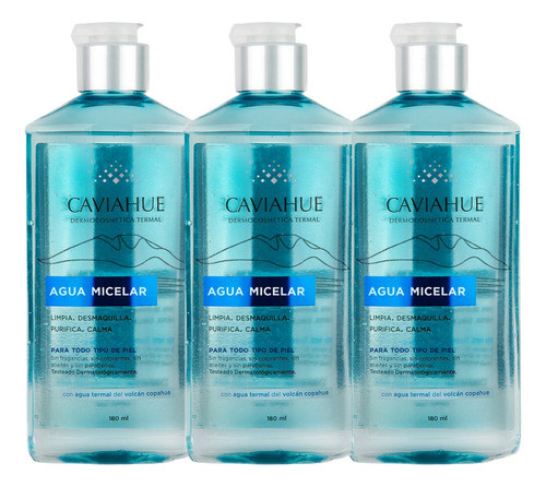 Combo X3 Agua Micelar Caviahue 180 Ml 0