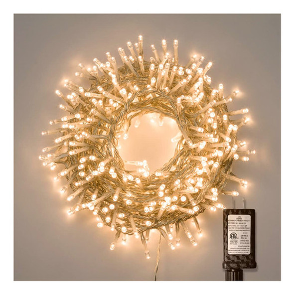 Gresonic Cadena De Luces Led De 99 Pies, 300 Luces Led Para 0