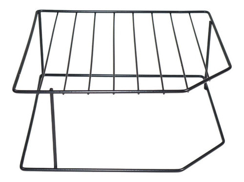 Suporte De Pratos Horizontal 2 Níveis Preto 990707 Bel Fix 1