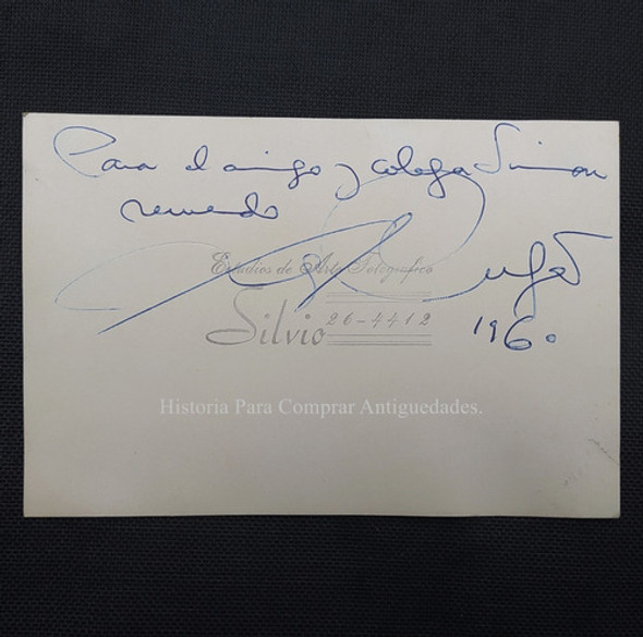 Fotografía Xavier Cugat Y Músicos Autografo 1960 1