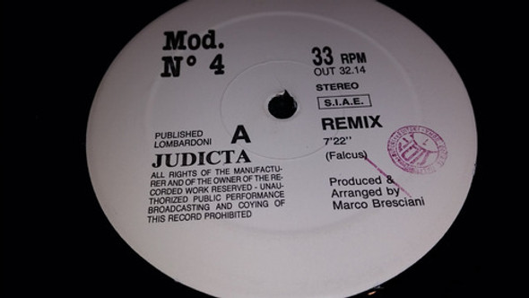 Mod N 4 Judicta I (summer Remix) Vinilo Maxi Italy 1989 1