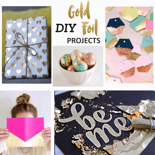 Hojas Lámina Dorada Para Arte, 3 Colores, 150 Hojas 1