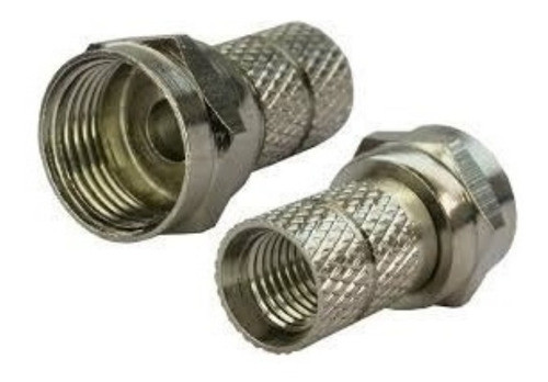 Conector Macho F Rosca Cable Coaxil Rg59 Ficha Tv Video X 10 0
