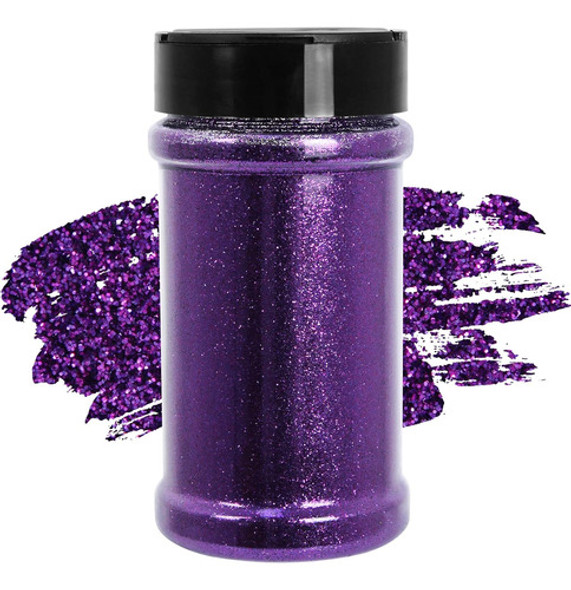 Brillantina Morada Fina Para Manualidades Y Decoración 0