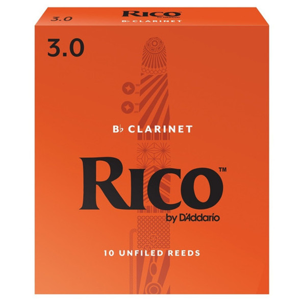 Caña Clarinete Rico Sib 3 X Unidad 0 Caña Clarinete Rico Sib 3 X Unidad 0