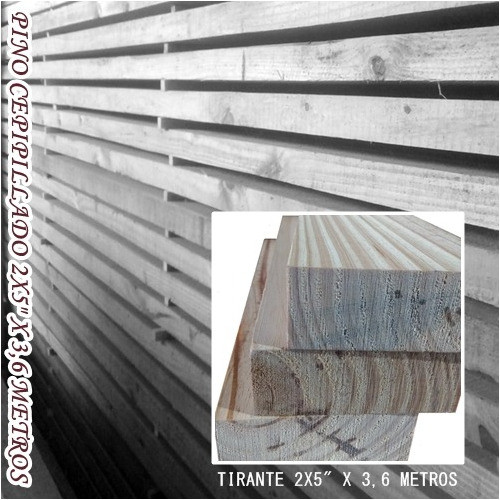 Pino Tirante 2x5 X 3,6 Mt Cepillado 1