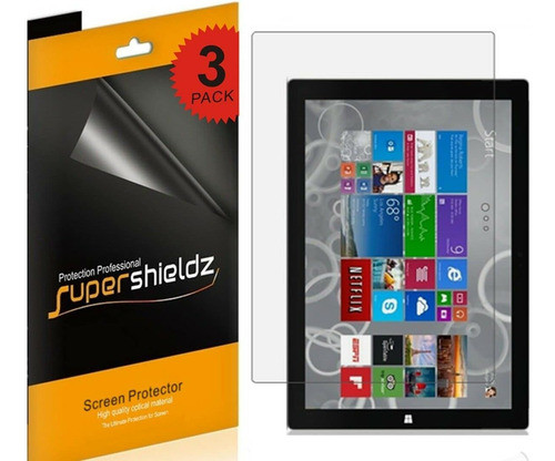 (paquete De 3) Supershieldz Para Microsoft Surface Pro 3 De 0