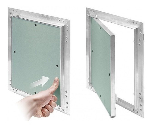 Puerta Trampa Tapa De Inspección Cielorraso Tipo Knauf 60x60 0