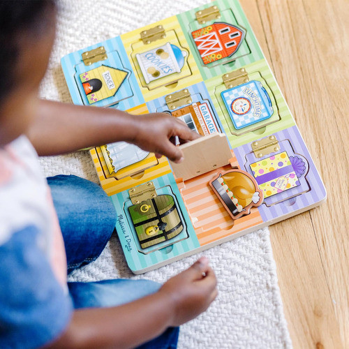 Tabla De Actividad De Madera Con Imanes Para Niños Desde 3 A 1