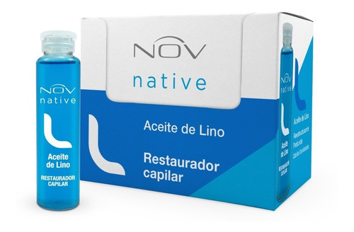 Kit 2 Cajas Ampolla Lino + Argan Nov Hidratante Nutricion 1