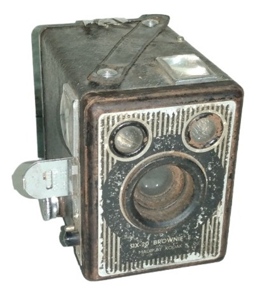 Antiguo Vintage Camara Fotos Kodak Six 20 Brownie E 0