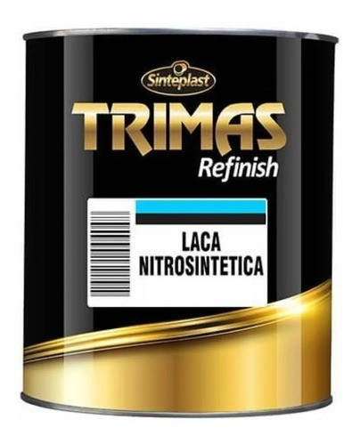 Laca Nitro Negro Brillante Muebles Autos 1 L Trimas 0