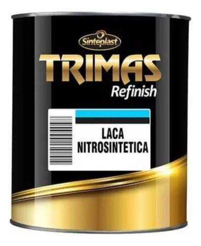 Laca Nitro Negro Brillante Muebles Autos 1 L Trimas 0