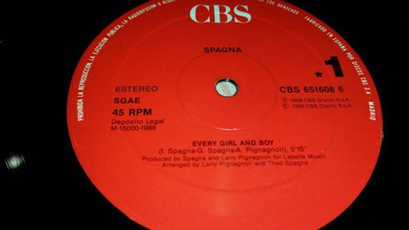 Spagna Every Girl And Boy Vinilo Maxi Spain 1988 Impecable 1