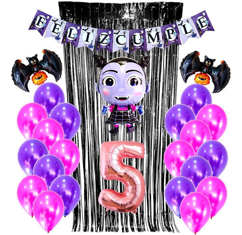 Combo Kit Deco Fiesta Globos Vampirina N° 3 0