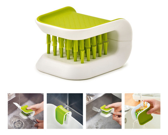 Cepillo Limpieza Cubiertos Tenedores Cuchillos Practico 1