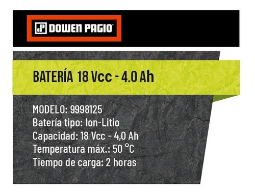 Bateria Flex One 4 Amper Dowen Pagio Para Todas Las Maquinas 1