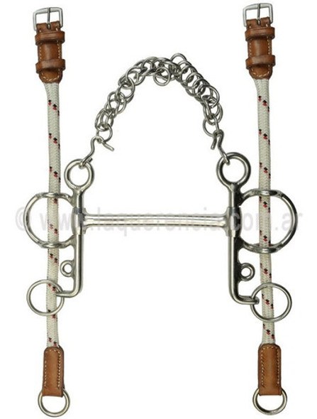 Levantador Pelham Embocadura Recta Para Polo - La Querencia 0 Levantador Pelham Embocadura Recta Para Polo - La Querencia 0