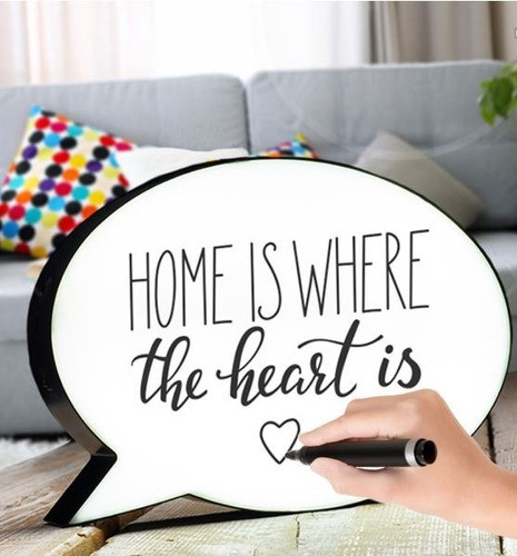 Cartel Luminoso Para Escribir Con Marcadores,pizarra, Luz 1