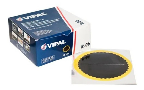 Remendo Redondo A Frio 120 Mm Caixa Com 25 Pçs - R-06 -vipal 0