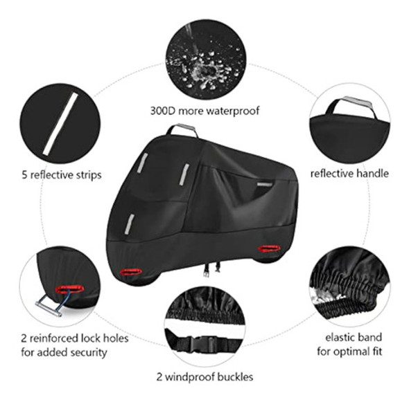 Seceles Funda De Motocicleta 300d, Resistente Al 1