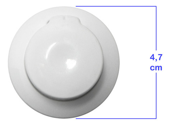 1 Perilla Blanca 6mm Para Cocina Florencia 1