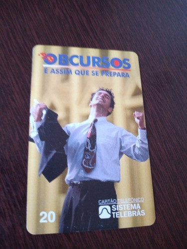 Cartão Telefonico Raro Obcursos Tir. 2000 0