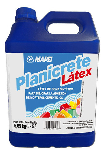 Planicrete Látex Sintética 5l Mapei Mm 0