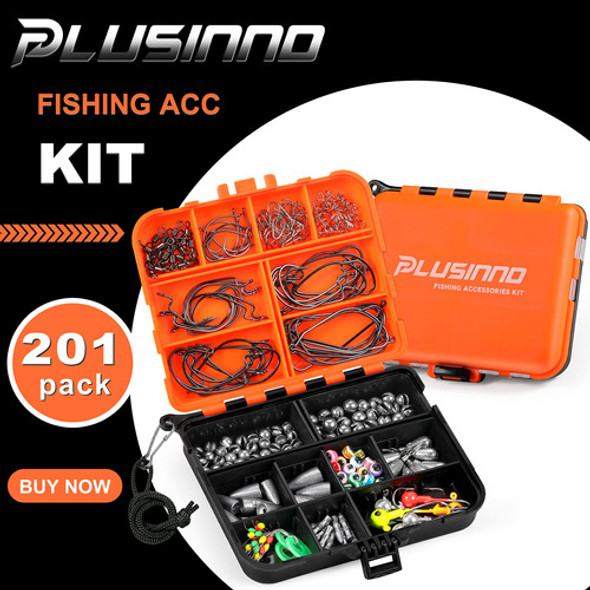 Plusinno Kit De Accesorios De Pesca 201 Piezas Ews 1
