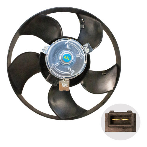 Electroventilador Vw Saveiro 1998-2009 1.6mi 1.8mi 6 Aspas 0