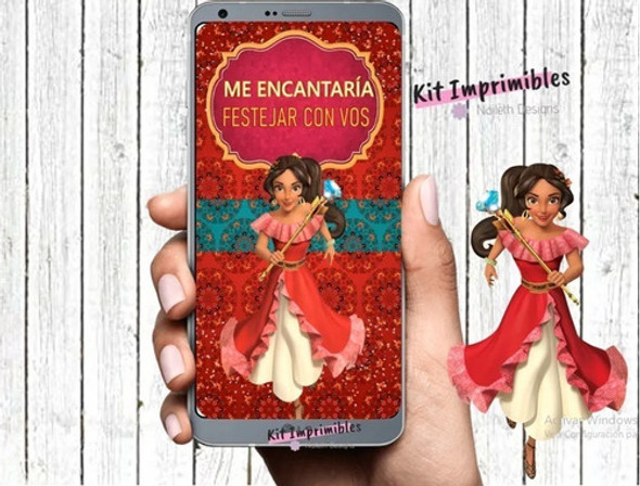 Invitación Animada Elena De Avalor. Tarjeta Video 1