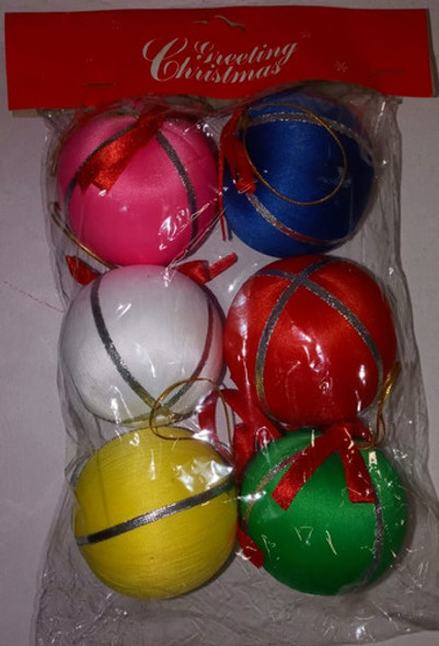 Adorno Navideño Navidad Globos Decorados Hilo Colgar G X6 1 Adorno Navideño Navidad Globos Decorados Hilo Colgar G X6 1