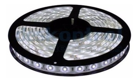 5 Metros Tira Led Blanca 60led/m P/ Interior Cinta Adhesiva 1