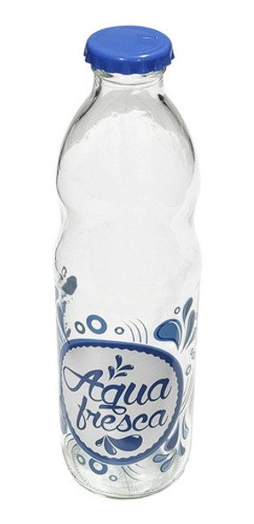 Botella Vidrio Con Tapa 1 Litro Diseño Pack ×3 1 Botella Vidrio Con Tapa 1 Litro Diseño Pack ×3 1