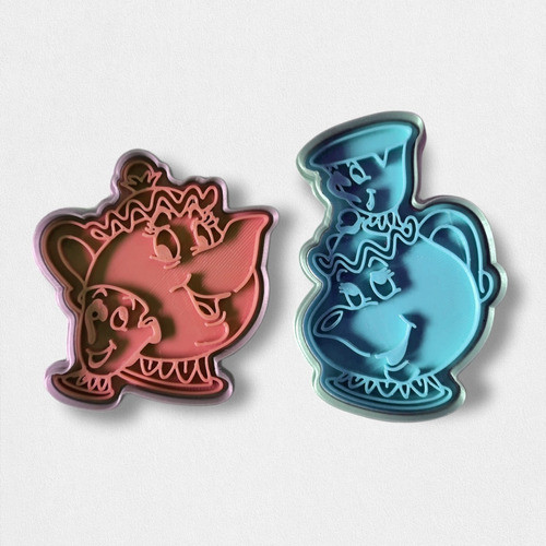 Cortantes Para Galletas Símil Tacitas La Bella Y La Bestia 0