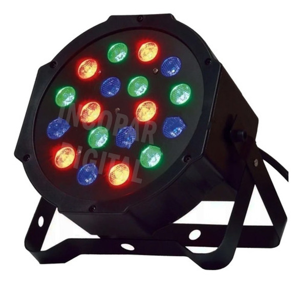 Luz Tacho Par Led Rgb Audio Evento Salon Dj 18 Led 0