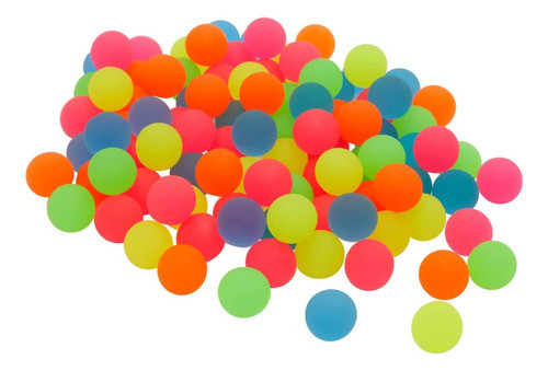 Pelota Saltarina Fluo Lisa Souvenir Piñata X 10 Unidades 0