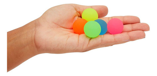 Pelota Saltarina Fluo Lisa Souvenir Piñata X 10 Unidades 1