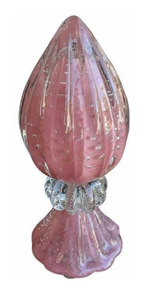 Pinha Com Base Rosê Quartz 30cm 0