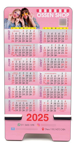 Apoya Celular Personalizado Con Calendario 20u Merchandising 0