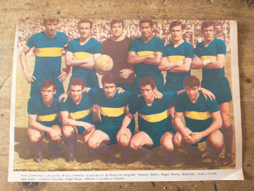 Recorte Boca Juniors Equipo Nacional 68 Rattin Rogel Otros 0
