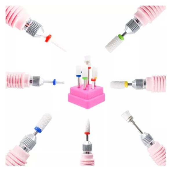 Fresas Para Torno Cerámica Manicura Pedicura Uñas Acrílico 1