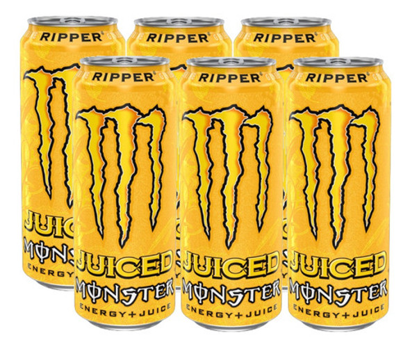 Kit 6 Energético Monster Zero Ripper Importado 500ml 0 Kit 6 Energético Monster Zero Ripper Importado 500ml 0