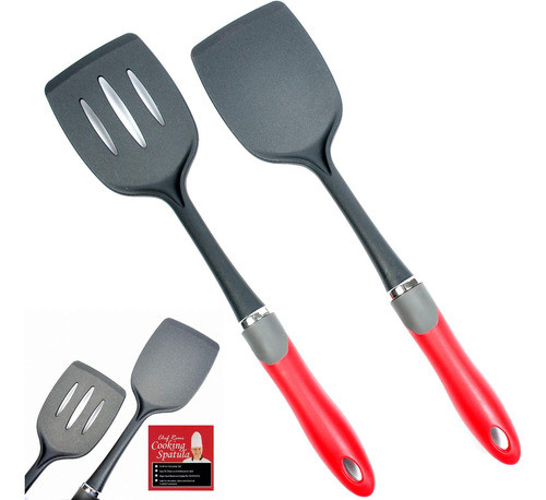 Espátulas Cocina  Vida - Espátulas Sólidas Ranuradas 0