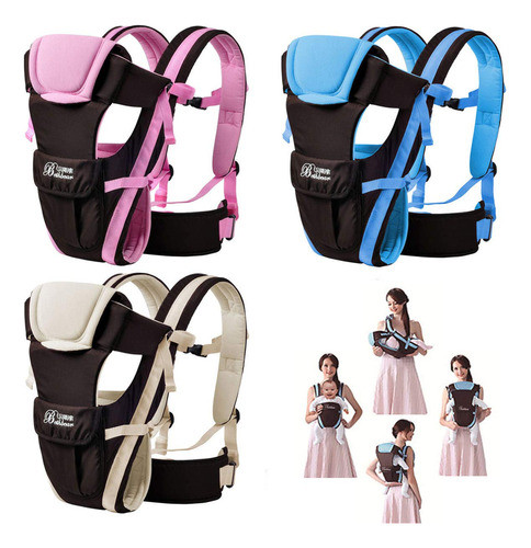 Portabebés Sling Wrap Backpack Frente Back Chest Ergonómico 0