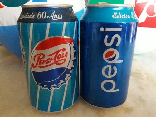 Pepsi Cola 2 Latas Ed.limitada 60 Años,2016,vacias 0