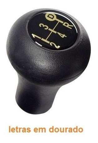 Manopla Bola Cambio Ford F250/ F350 - Letras Douradas 0