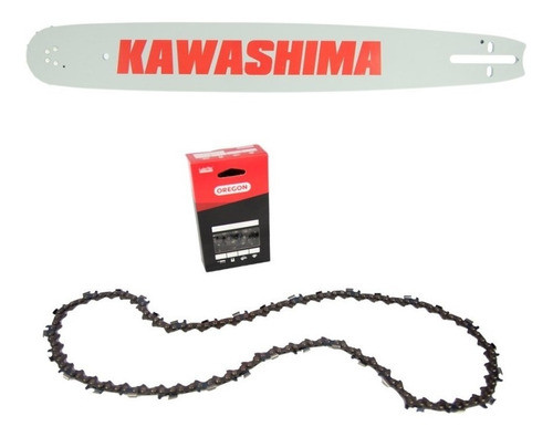 Sabre 40cm + Corrente Oregon Para Motosserra Tekna Cs62 0