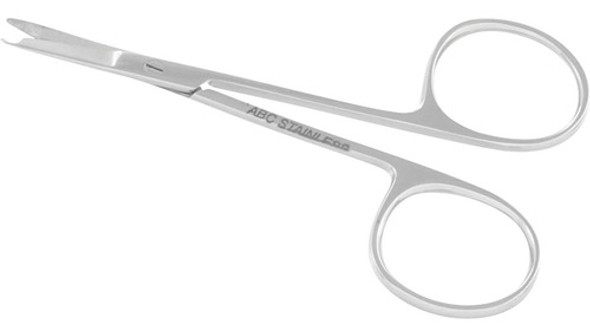 Tesoura Spencer Reta 12cm Retirada De Pontos Abc 0 Tesoura Spencer Reta 12cm Retirada De Pontos Abc 0