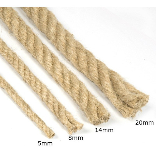 Hilo Cuerda Soga Sisal 10mm Por 5 Metros Calidad Premium 1